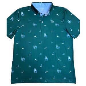 Good Good Golf Performance Polo Shirt Men's XL Athletic Stretch